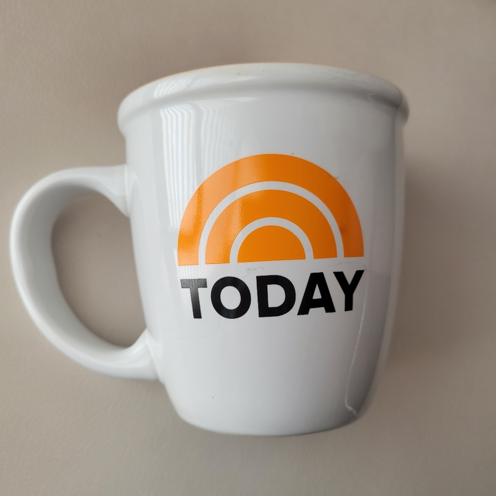Today Show Logo Ceramic Mug ~ 2014 NBC ~ NYC Souvenir ~ VGUC ~ Fun!